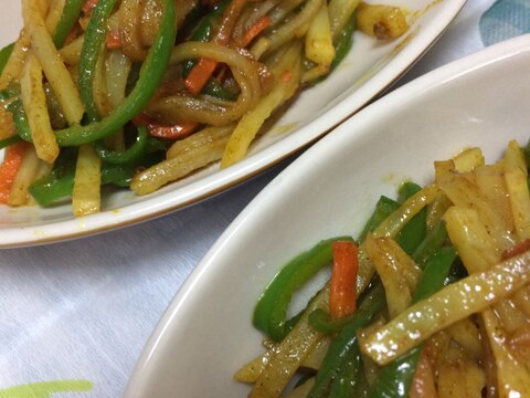 ジャガイモのカレー炒め